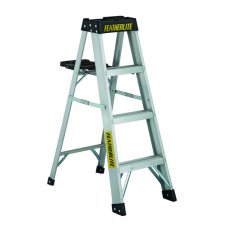 Featherlite 3400 Series Extra-Heavy Duty Step Ladder, 4'