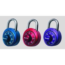 Master Lock Standard Combination Lock, Assorted Metallic Colours