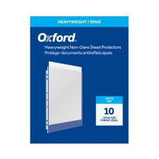 Oxford Page Protectors, 3 mil, Legal, 10/pkg