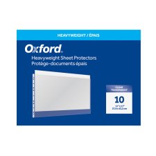 Oxford Page Protectors, 11" x 17", 3 mil, 10/pkg