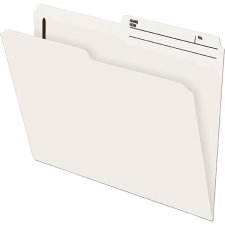 Pendaflex SlimTrim Fastener Folders, Letter, Ivory, 10/pkg