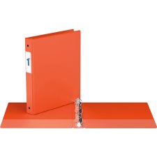 Davis Group Essential Premium Economy Round Ring Binder, 1", Orange