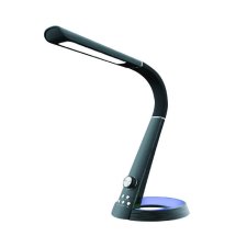 Royal Sovereign LED Desk Lamp with USB and Night Light, 8W, Grey