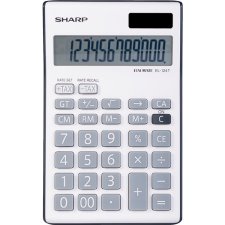 Sharp EL124T Desktop Calculator, 12 Digit, White/Grey