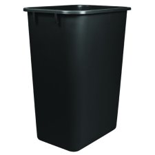Storex® Large Wastebasket, 39L, Black