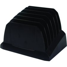 Storex® Incline Sorter 6-Compartments, Black
