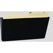Storex Snap and Stack Unbreakable Wall Pocket, Letter, Black