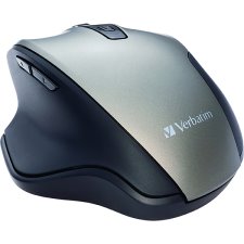 Verbatim®Ergo Wireless Blue LED Mouse, Graphite