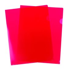 VLB FileMode View Folders, 11" x 8-1/2", Red, 10/pkg