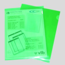 VLB FileMode View Folders, 11" x 8-1/2", Green, 10/pkg