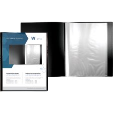 Winnable Presentation Book,  10 Pockets, Letter, Black