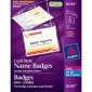 Avery Name Badge Kit, Hanging Cord Style, 3" x 4", 50/box