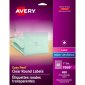 Avery Easy Peel Clear Labels, 1" Round, 480/pkg