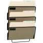 Merangue 3-Slot Wall File, Letter Size, Black