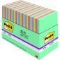 Post-it Super Sticky Notes Cabinet Pack, 4" x 6", Supernova Neon Colours, 24/pkg
