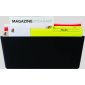 Storex Unbreakable Wall Pocket, Legal, Black, 3/pkg