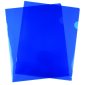VLB FileMode View Folders, 11" x 8-1/2", Blue, 10/pkg