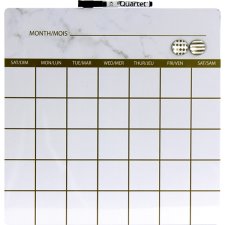 Quartet Modern Chic Dry-Erase Calendar, 14" x 14"