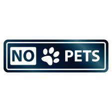No Pets Sign
