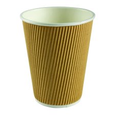 Hy Pax Eco Nature Kraft Ripple Hot Cups, 12oz, 40/pkg