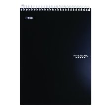 Five Star Top Bound Notebook, 200 Pages, Black