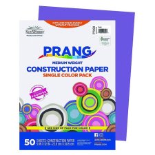 Prang® Construction Paper, 9" x 12", Violet, 50/pkg