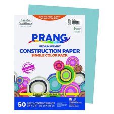 Prang® Construction Paper, 9" x 12", Sky Blue, 50/pkg