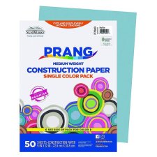Prang Construction Paper, 9" x 12", Sky Blue, 50/pkg