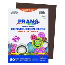 Prang Construction Paper, 9" x 12", Dark Brown, 50/pkg
