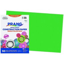 Prang® Construction Paper, 12" x 18", Holiday Green, 50/pkg