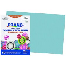 Prang® Construction Paper, 12" x 18", Sky Blue, 50/pkg
