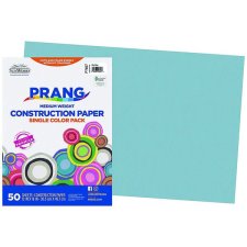 Prang Construction Paper, 12" x 18", Sky Blue, 50/pkg