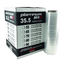 Platinum Max Hand Film, 17-7/10"W x 1,476'L. 4 rolls/cs.