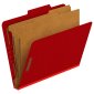 Pendaflex Classification Folders, Letter, Red, 10/box
