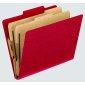 Pendaflex Moisture Resistant Coloured Classification Folders, Legal, Scarlet