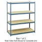 Safco Archival Shelving Steel Frame, 69" x 33", Grey