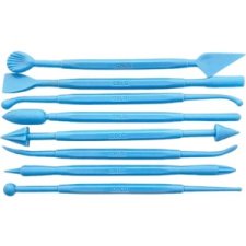 DBLG Plastic Double-Ended Clay Tools, 8/pkg