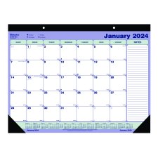 Blueline® Monthly Desk/Wall Calendar, 21-1/4" x 16"