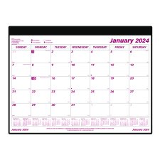 Brownline® Monthly Desk/Wall Calendar, 24-1/4" x 19-1/8"
