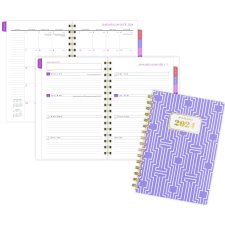AT-A-GLANCE® Badge Collection Weekly/Monthly Planner, 8-1/2" x 6", Bilingual