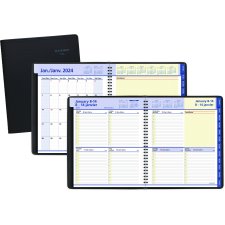 AT-A-GLANCE® QuickNotes® Weekly/Monthly Diary, 9-7/8" x 8", Bilingual, Black