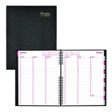 Brownline® CoilPro Weekly Diary, 11" x 8-1/2", Black