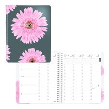 Blueline® Timanager® Planifi-Action® Pink Ribbon Weekly Planner, 8-1/2" x 6-3/4", Bilingual, Pink