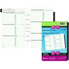 Day-Timer® Refill Weekly Desk Size, 2 Pages/Day, Bilingual