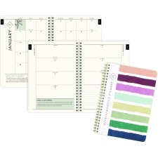 Cambridge® GreenPath Weekly/Monthly Planner, 8-1/2" x 6", Stripe
