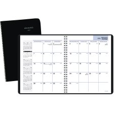 AT-A-GLANCE® Monthly Wire Bound Diary, 8-3/4x6-7/8", Bilingual