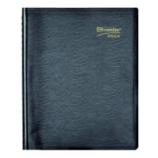 Brownline® Essential Daily Planner, 11" x 8-1/2", Black