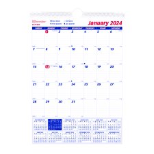 Brownline® Wall Calendar Monthly, 8" x 11"