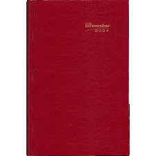 Brownline® Traditional Daily Journal, 10" x 7-7/8", Red