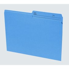 Basics Coloured Reversible File Folders, Letter, Blue
